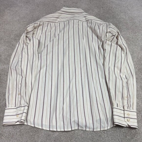 Ben Sherman Button Down Shirt Men’s Multicolored Striped Long Sleeve Size XL - Picture 10 of 13